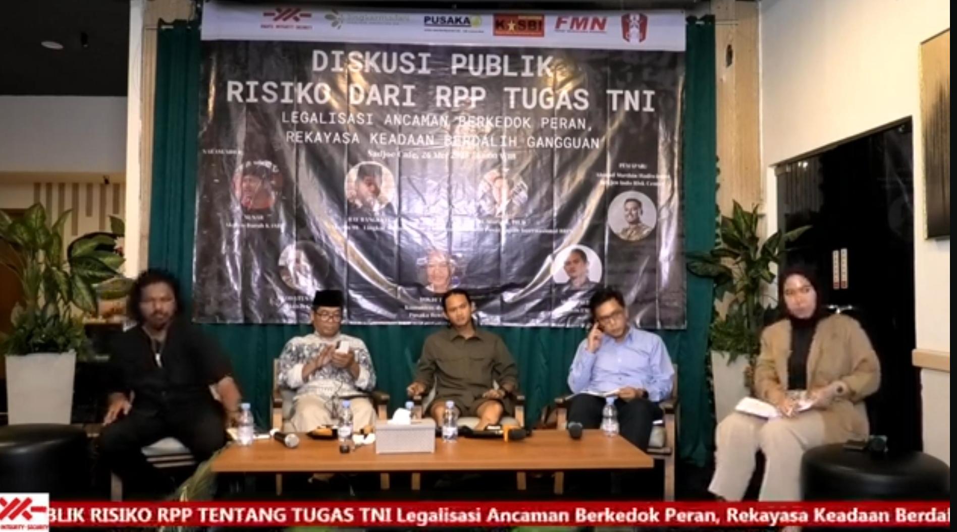 Diskusi Indonesia Risk Center Rpp Tugas Tni